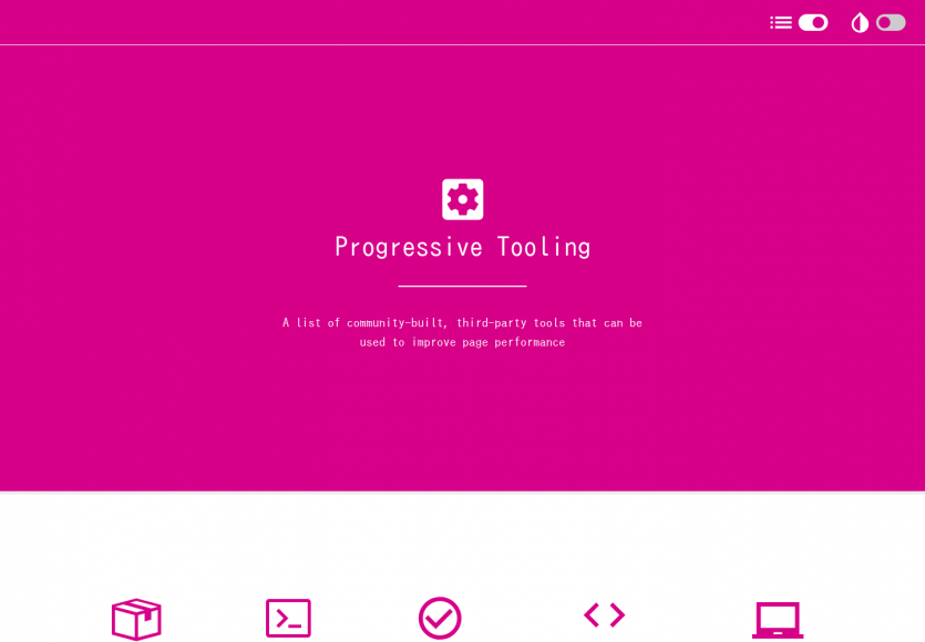 Progressive Tooling: Une collection d'outils pour améliorer vos performances web