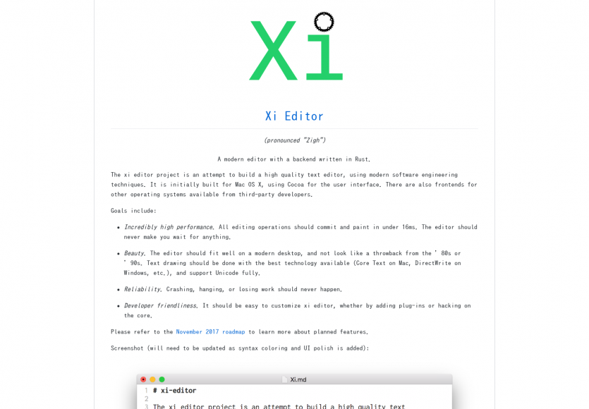XI Editor: Un éditeur de texte moderne développé en Rust