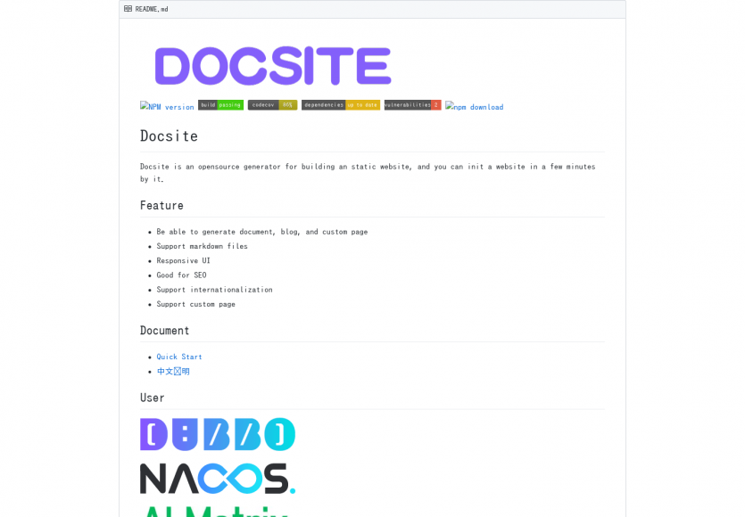 Docsite : générateur de sites statiques idéal pour vos sites de documentation