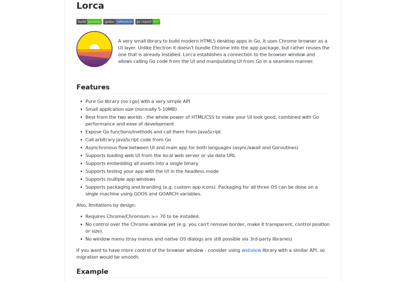 Lorca : un framework pour créer des apps desktop cross-os en Go et HTML