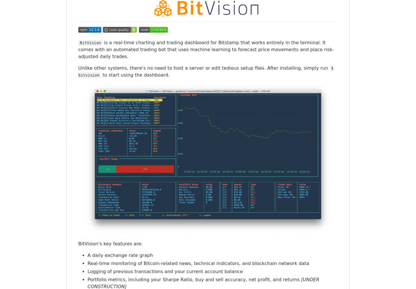 BitVision: Faites du trading de crypto directement dans votre terminal