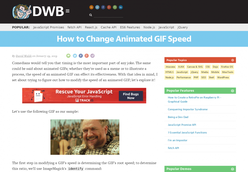 Changer facilement la vitesse d'un GIF animé