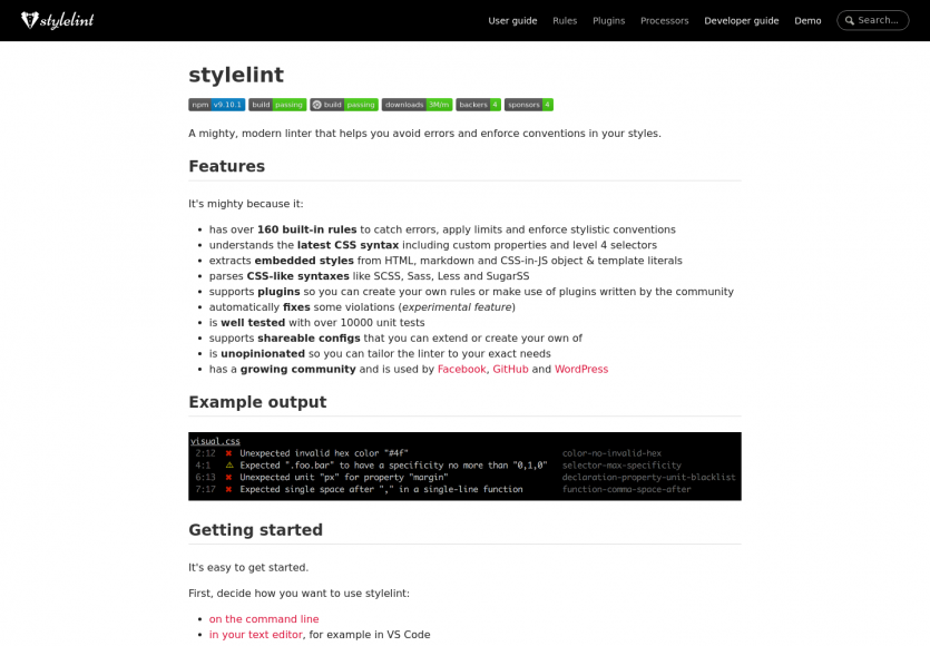 Stylelint: un outil de lint dédié à vos feuilles de style CSS
