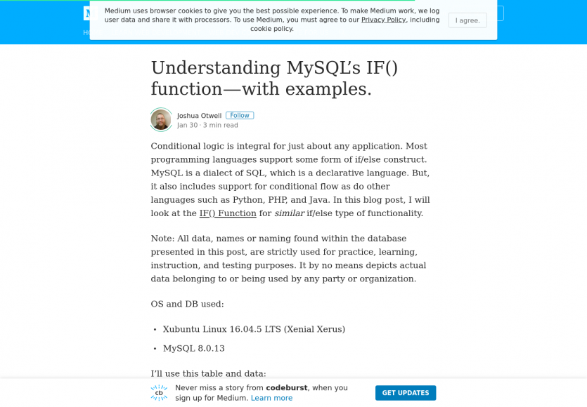 Comprendre la fonction IF() en MySQL avec des exemples