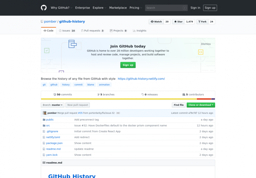 Github history: visualisez l'historique et versions d'un fichier sur github avec style