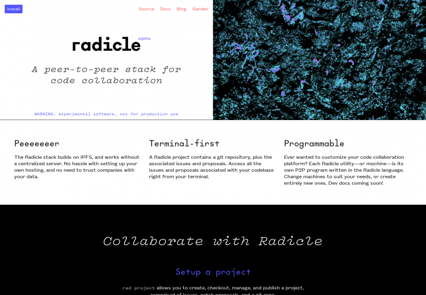 Radicle: une suite d'outils pour de la collaboration de code en P2P