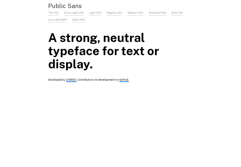Public Sans : une font open source pour le web et le display