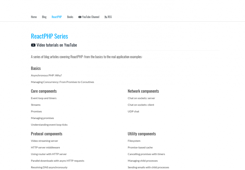 ReactPHP : une collection de tutos pour maîtriser ReactPHP