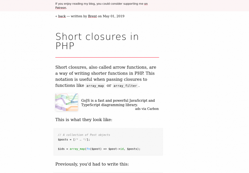 Les short closures en PHP