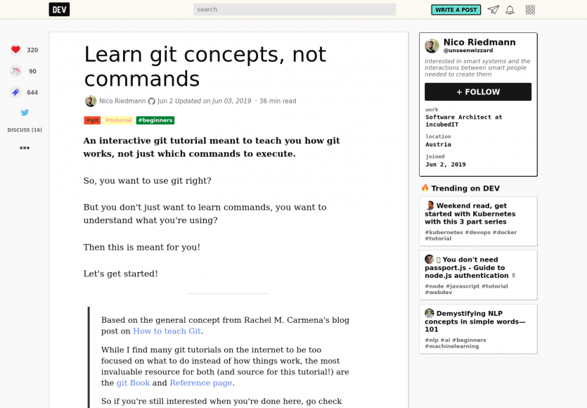 Apprendre les concepts de GIT sans passer par les commandes