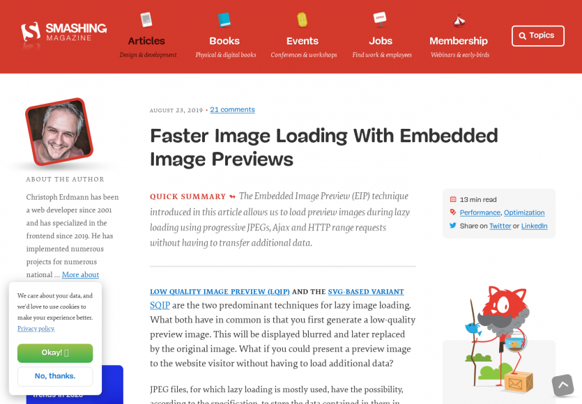 Chargement d'images plus rapide grâce aux Embedded Image Previews