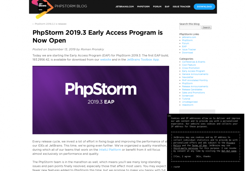 PhpStorm 2019.3 disponible en test avec prise en charge du PHP 7.4