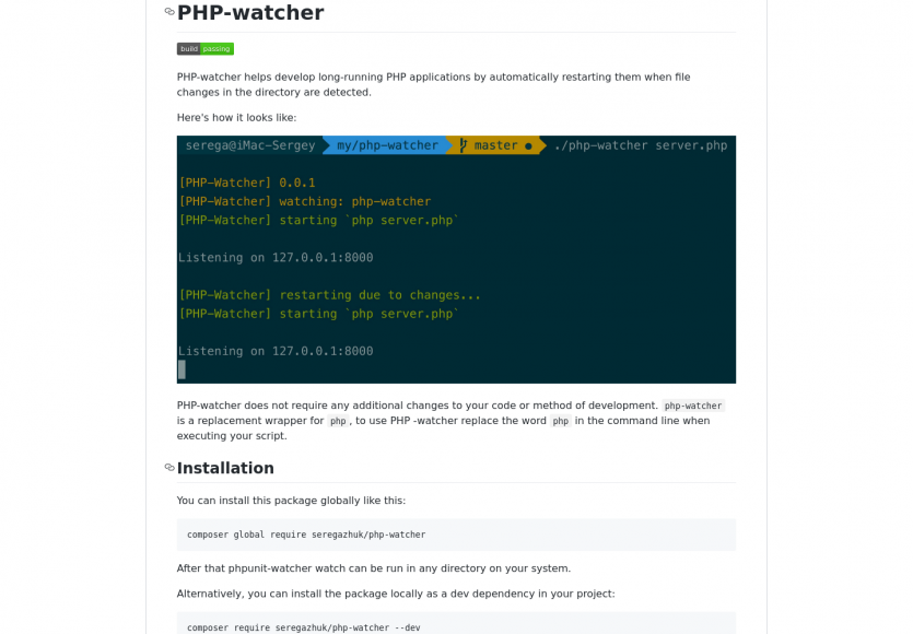 PHP Watcher : détectez les changements de fichiers dans les répertoires en écoute avec vos apps PHP