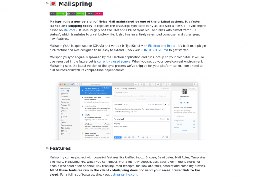 Mailspring: le client email qui remplace Nylas en version C++ cross-OS