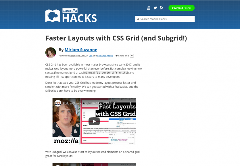 Créez des layouts CSS plus rapidement avec CSS Grid et Subgrid