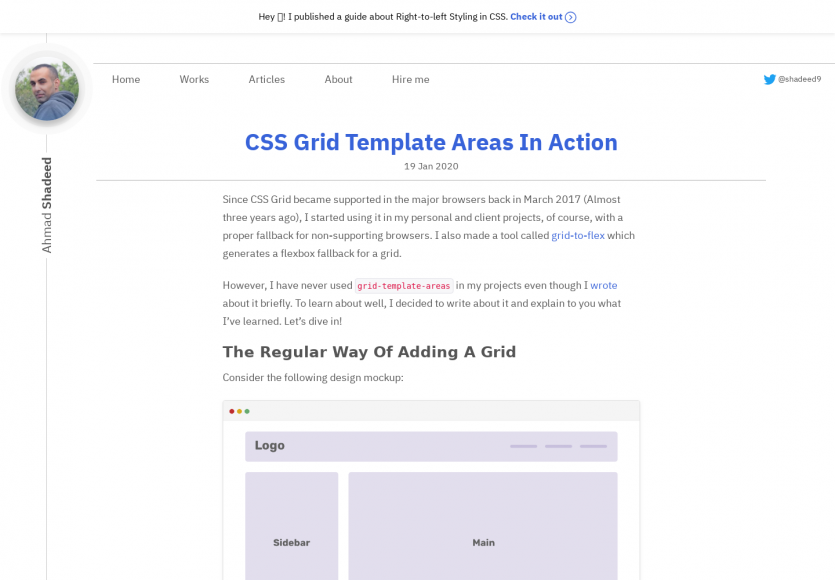 Un exemple d'utilisation de grid-template-areas pour vos CSS Grid