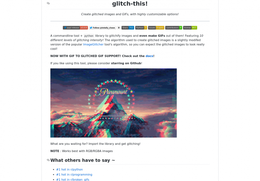Glitch-this: transformez vos images en GIF avec effet de Glitch