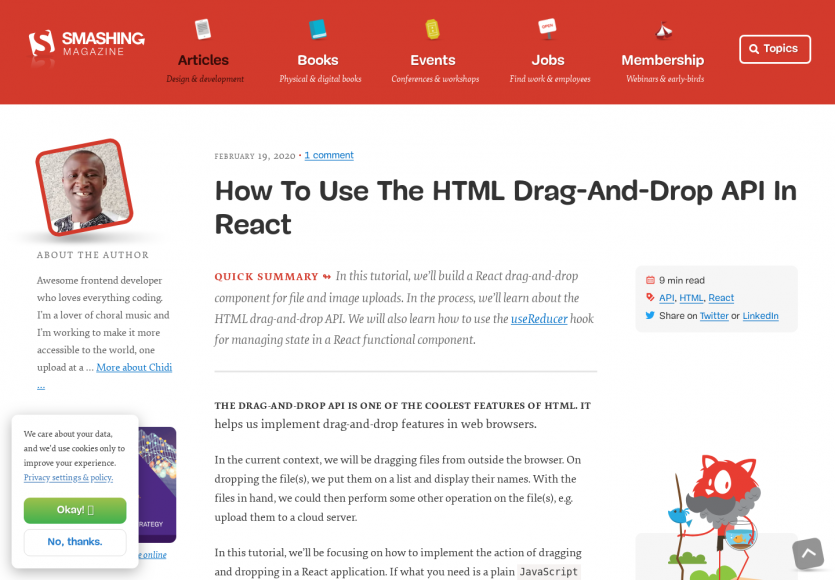 Utiliser l'API Drag and Drop HTLM avec React.js