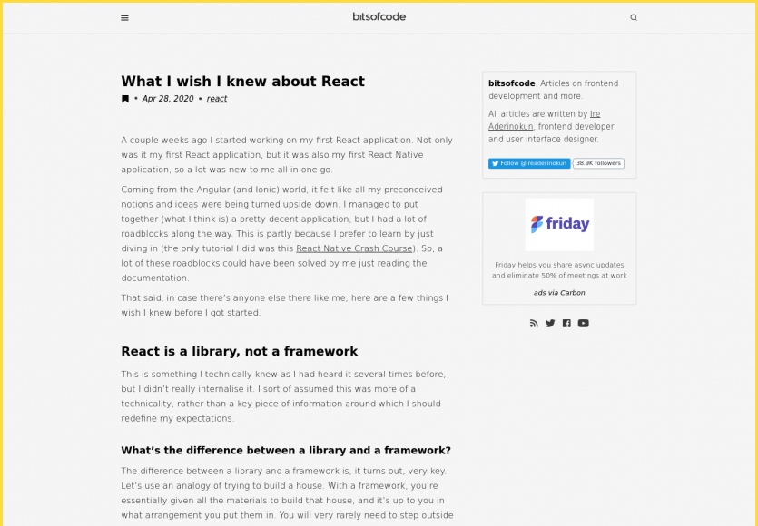 Ce que j'aurais aimé savoir sur React.js quand j'ai développé ma première app
