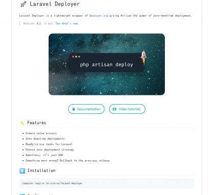 Laravel Deployer: Intégration de Deployer dans votre projet Laravel en quelques secondes