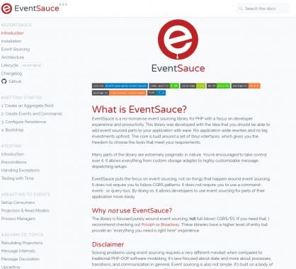 EventSauce: Une lib d' eventsourcing PHP qui focus sur l'expérience développeur et sa productivité