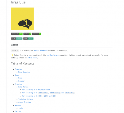 Brain.js: Une lib de Neural networks développée en Javascript