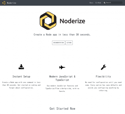 Noderize: Créez une app Node.js en 30 secondes