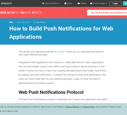 Comment mettre en place un système de notifications push pour vos web apps