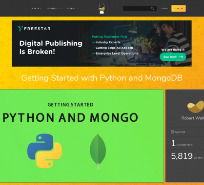 Bien démarrer avec Python et MongoDB