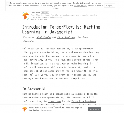 Du machine learning en Javascript avec TensorFlow.js