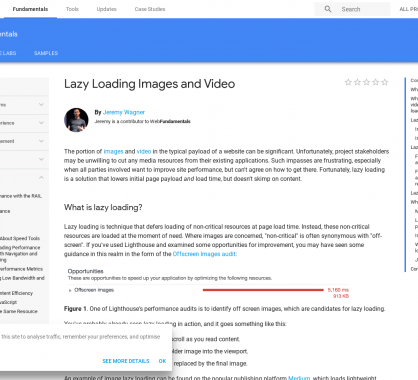 Lazy load d'images et de vidéos