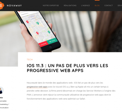 Apple supporte désormais les Progressive Web Apps avec iOS 11.3