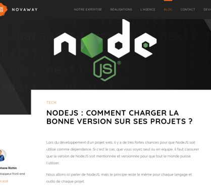 Node.js - Comment charger la bonne version sur ses projets ?