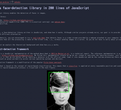 PicoJS: De la détection de visage en 200 lignes de code Javascript
