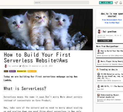 Créer un site web serverless avec AWS Lambda