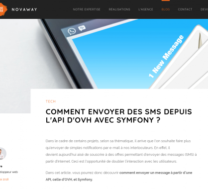 Envoyer des SMS via l'API OVH depuis Symfony