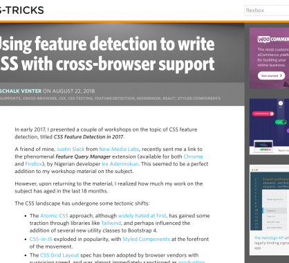 Développer du CSS Cross Browser avec des feature detection