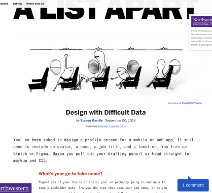 Designer des interfaces avec des données non idéales