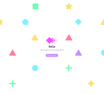 Sal: Une lib Javascript très légère pour faire de l'animation au scroll efficacement