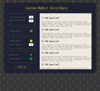 Taste your scroll : générez des scrollbar de couleur pour vos pages web