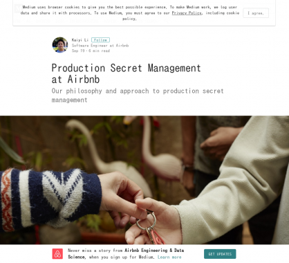 La mise en place du production secret management chez Airbnb