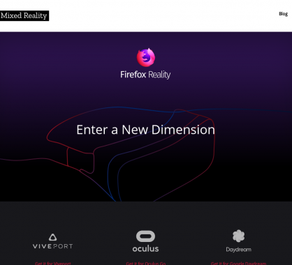 Firefox Reality: Un nouveau navigateur dédié aux contenus de réalité virtuelle