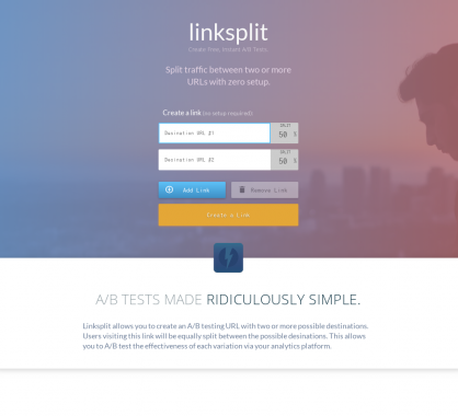 LinkSplit: Diviser le trafic vers différentes URL pour faire de l'A/B Testing sans configuration