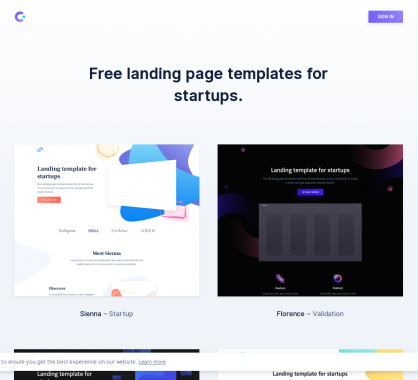 Cruip : des landing pages modernes et gratuites pour start-up