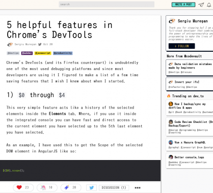 Chrome DevTools : 5 fonctionnalités bien pratiques à connaître