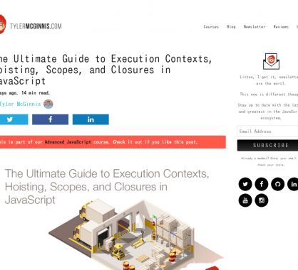 Un guide complet et clair sur les scopes, contextes d'éxecution et closures Javascript