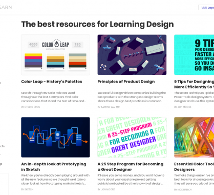 Une collection de ressources pour apprendre le design et ses différentes spécialités