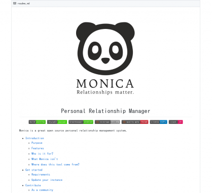 Monica : une plateforme de PRM (Personal Relationship Manager) open source développée en Laravel