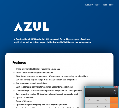 Azul: Un framework pour créer des app Desktop cross-OS en Rust