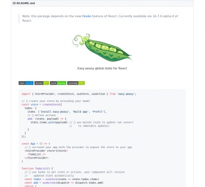 Easy Peasy : La gestion de global state facilitée pour React.js 